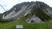 Archived webcam image showing Axamer Lizum Ski Resort: View from Birgitzköpflhaus on 21 Jun 2026 at 12:33