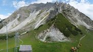 Archived webcam image showing Axamer Lizum Ski Resort: View from Birgitzköpflhaus on 21 Jun 2026 at 16:33
