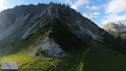 Archived webcam image showing Axamer Lizum Ski Resort: View from Birgitzköpflhaus on 5 Jul 2026 at 07:56