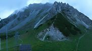 Archived webcam image showing Axamer Lizum Ski Resort: View from Birgitzköpflhaus on 5 Jul 2026 at 20:56