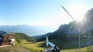 Archived webcam image showing Axamer Lizum Ski Resort: View from Birgitzköpflhaus on 13 Jul 2026 at 07:07