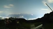 Archived webcam image showing Axamer Lizum Ski Resort: View from Birgitzköpflhaus on 19 Jul 2026 at 02:31