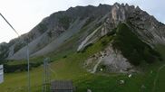 Archived webcam image showing Axamer Lizum Ski Resort: View from Birgitzköpflhaus on 19 Jul 2026 at 06:31