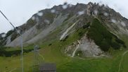 Archived webcam image showing Axamer Lizum Ski Resort: View from Birgitzköpflhaus on 19 Jul 2026 at 12:31