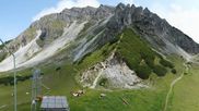 Archived webcam image showing Axamer Lizum Ski Resort: View from Birgitzköpflhaus on 19 Jul 2026 at 14:31