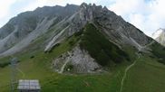 Archived webcam image showing Axamer Lizum Ski Resort: View from Birgitzköpflhaus on 20 Jul 2026 at 08:59