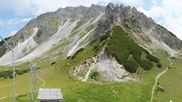 Archived webcam image showing Axamer Lizum Ski Resort: View from Birgitzköpflhaus on 20 Jul 2026 at 14:59