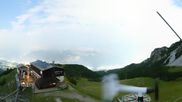 Archived webcam image showing Axamer Lizum Ski Resort: View from Birgitzköpflhaus on 26 Jul 2026 at 00:13