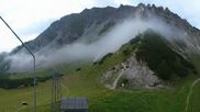 Archived webcam image showing Axamer Lizum Ski Resort: View from Birgitzköpflhaus on 26 Jul 2026 at 07:13