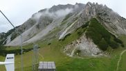 Archived webcam image showing Axamer Lizum Ski Resort: View from Birgitzköpflhaus on 26 Jul 2026 at 10:13