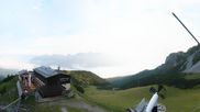 Archived webcam image showing Axamer Lizum Ski Resort: View from Birgitzköpflhaus on 2 Aug 2026 at 06:36