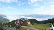 Archived webcam image showing Axamer Lizum Ski Resort: View from Birgitzköpflhaus on 2 Aug 2026 at 08:36