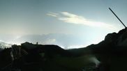 Archived webcam image showing Axamer Lizum Ski Resort: View from Birgitzköpflhaus on 9 Aug 2026 at 00:12