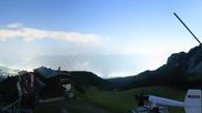 Archived webcam image showing Axamer Lizum Ski Resort: View from Birgitzköpflhaus on 9 Aug 2026 at 04:12