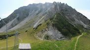 Archived webcam image showing Axamer Lizum Ski Resort: View from Birgitzköpflhaus on 16 Aug 2026 at 10:42