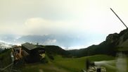 Archived webcam image showing Axamer Lizum Ski Resort: View from Birgitzköpflhaus on 16 Aug 2026 at 22:42
