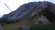 Archived webcam image showing Axamer Lizum Ski Resort: View from Birgitzköpflhaus on 6 Sep 2026 at 06:11