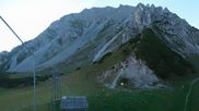 Archived webcam image showing Axamer Lizum Ski Resort: View from Birgitzköpflhaus on 6 Sep 2026 at 07:11