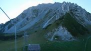 Archived webcam image showing Axamer Lizum Ski Resort: View from Birgitzköpflhaus on 6 Sep 2026 at 08:11