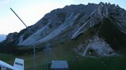 Archived webcam image showing Axamer Lizum Ski Resort: View from Birgitzköpflhaus on 20 Sep 2026 at 07:44