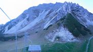 Archived webcam image showing Axamer Lizum Ski Resort: View from Birgitzköpflhaus on 28 Sep 2026 at 06:55