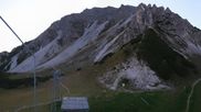 Archived webcam image showing Axamer Lizum Ski Resort: View from Birgitzköpflhaus on 28 Sep 2026 at 07:55