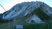 Archived webcam image showing Axamer Lizum Ski Resort: View from Birgitzköpflhaus on 28 Sep 2026 at 08:55