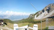 Archived webcam image showing Axamer Lizum Ski Resort: View from Birgitzköpflhaus on 4 Oct 2026 at 14:00