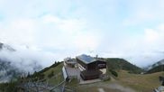 Archived webcam image showing Axamer Lizum Ski Resort: View from Birgitzköpflhaus on 12 Oct 2026 at 10:44