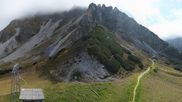 Archived webcam image showing Axamer Lizum Ski Resort: View from Birgitzköpflhaus on 12 Oct 2026 at 12:44