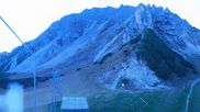 Archived webcam image showing Axamer Lizum Ski Resort: View from Birgitzköpflhaus on 18 Oct 2026 at 07:34