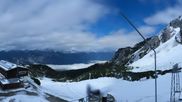 Archived webcam image showing Axamer Lizum Ski Resort: View from Birgitzköpflhaus on 26 Oct 2026 at 00:43
