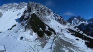 Archived webcam image showing Axamer Lizum Ski Resort: View from Birgitzköpflhaus on 26 Oct 2026 at 04:43