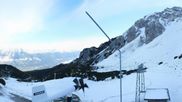 Archived webcam image showing Axamer Lizum Ski Resort: View from Birgitzköpflhaus on 26 Oct 2026 at 08:43