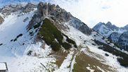 Archived webcam image showing Axamer Lizum Ski Resort: View from Birgitzköpflhaus on 26 Oct 2026 at 14:43