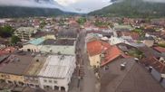 Archived webcam image showing Karwendel Alps - Mittenwald Church on 17 May 2026 at 07:58
