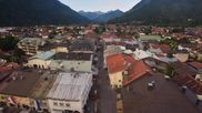 Archived webcam image showing Karwendel Alps - Mittenwald Church on 6 Aug 2026 at 07:28