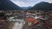 Archived webcam image showing Karwendel Alps - Mittenwald Church on 17 Aug 2026 at 08:23