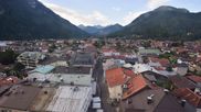 Archived webcam image showing Karwendel Alps - Mittenwald Church on 7 Sep 2026 at 08:54