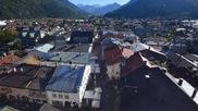 Archived webcam image showing Karwendel Alps - Mittenwald Church on 28 Sep 2026 at 16:05