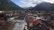 Archived webcam image showing Karwendel Alps - Mittenwald Church on 21 Sep 2026 at 16:17