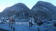Archived webcam image showing Zermatt - Grand Hotel Zermatterhof on 22 Apr 2026 at 07:37