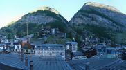 Archived webcam image showing Zermatt - Grand Hotel Zermatterhof on 21 Jun 2026 at 07:49