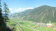 Archiviertes Webcam Bild: Mayrhofen: Ausblick Gasthof Zimmereben am 12.07.2026 um 16:21 Uhr