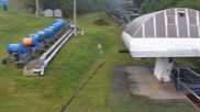 Archived webcam image showing Laskowa - Base station chair lift on 14 Sep 2026 at 07:13