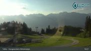 Archived webcam image showing Tulfes - View Mid Station Glungezer on 25 Jun 2026 at 19:01