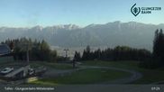 Archived webcam image showing Tulfes - View Mid Station Glungezer on 12 Aug 2026 at 07:15