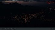 Archived webcam image showing Bad Reichenhall - Top Station Predigtstuhl on 28 May 2026 at 03:47