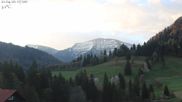 Archived webcam image showing Oberstaufen - Hotel Schratt view Hochgrat mountain on 21 Apr 2026 at 07:50