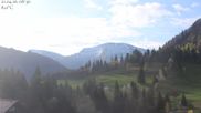 Archived webcam image showing Oberstaufen - Hotel Schratt view Hochgrat mountain on 21 Apr 2026 at 08:50